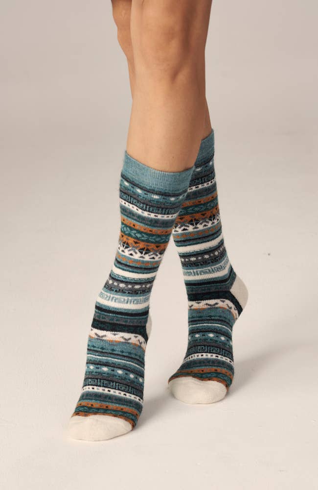 Alpaca Socks | Fair Isle | Unisex