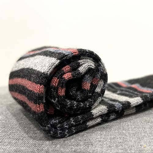 Alpaca Socks - Stripe - Mauve