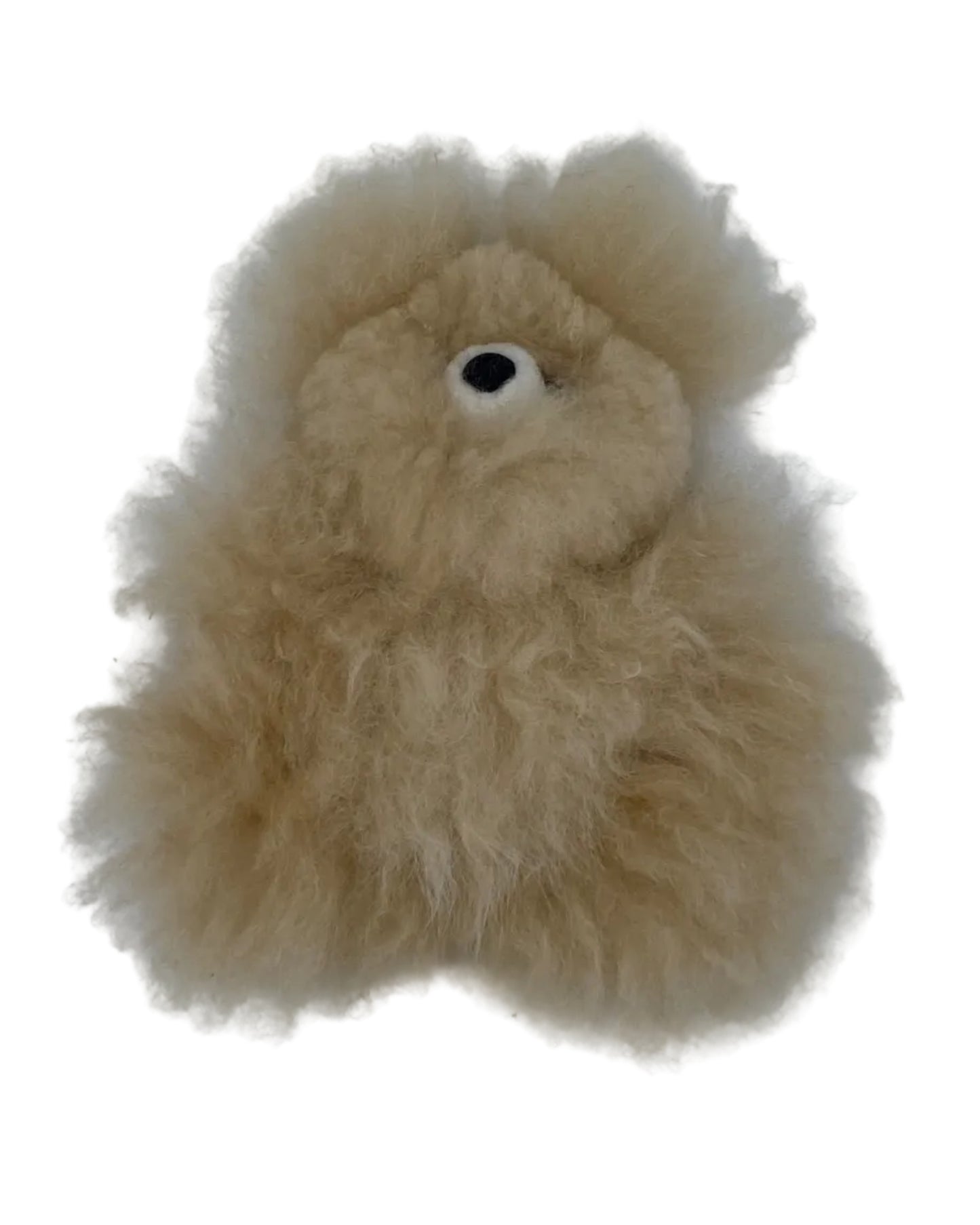 6" Alpaca Fur Teddy Bear Toy