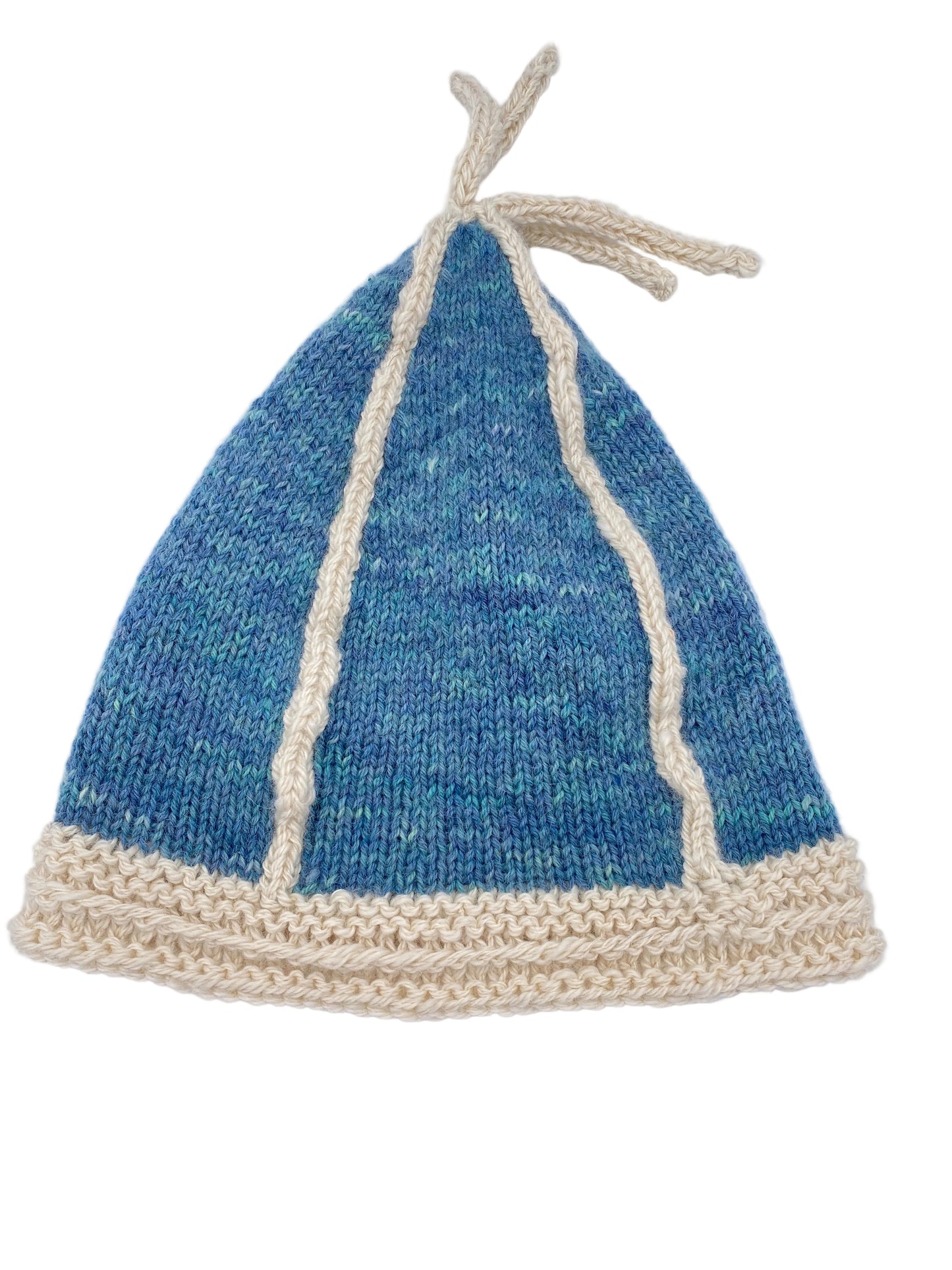 Sopris to Whiteside Handmade Hats - blue & cream