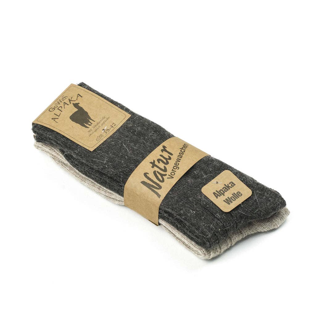 Alpaca Wool Men's Women's  Socks