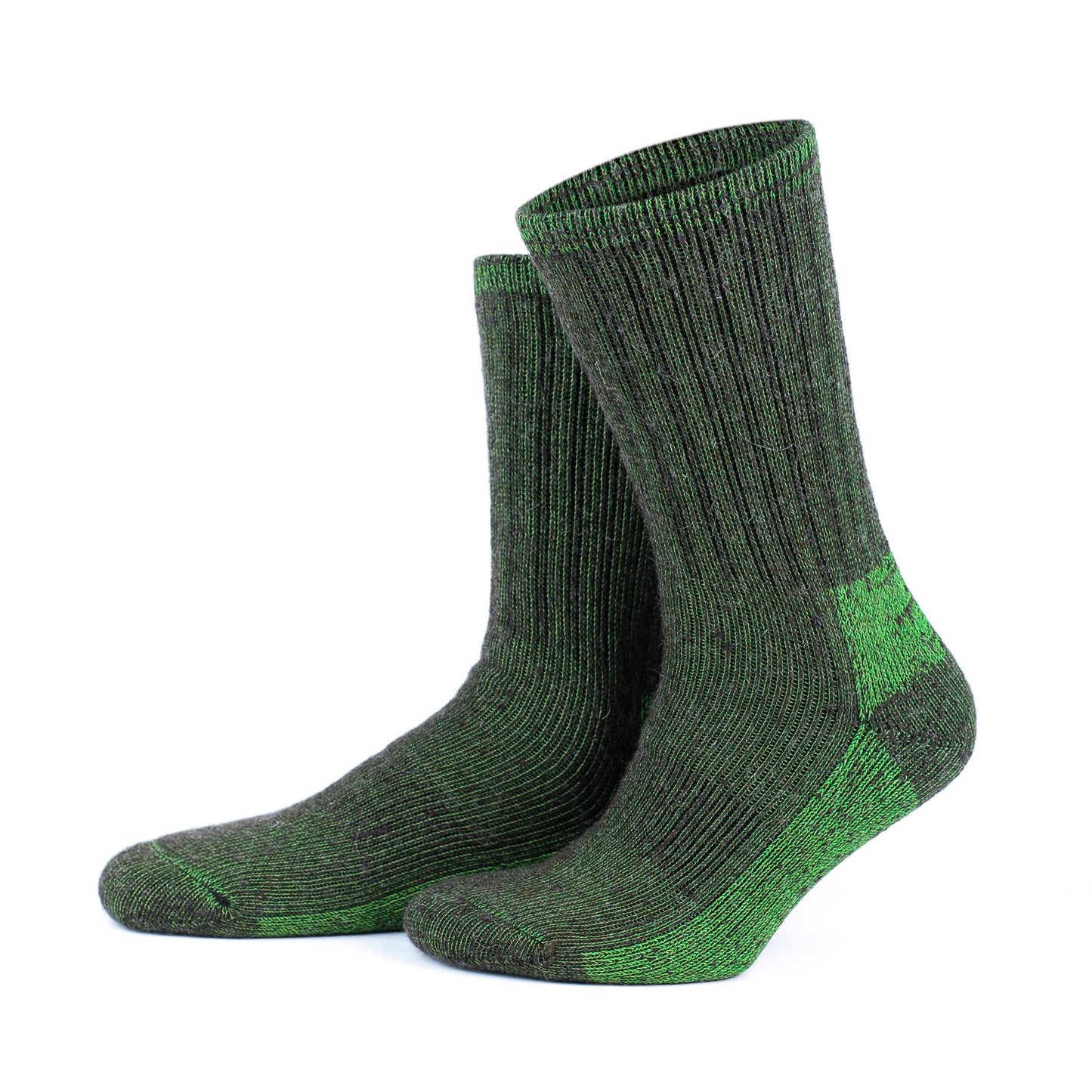 Double Layer Unisex Alpaca Wool Thermal Hiking Boot Socks Kh