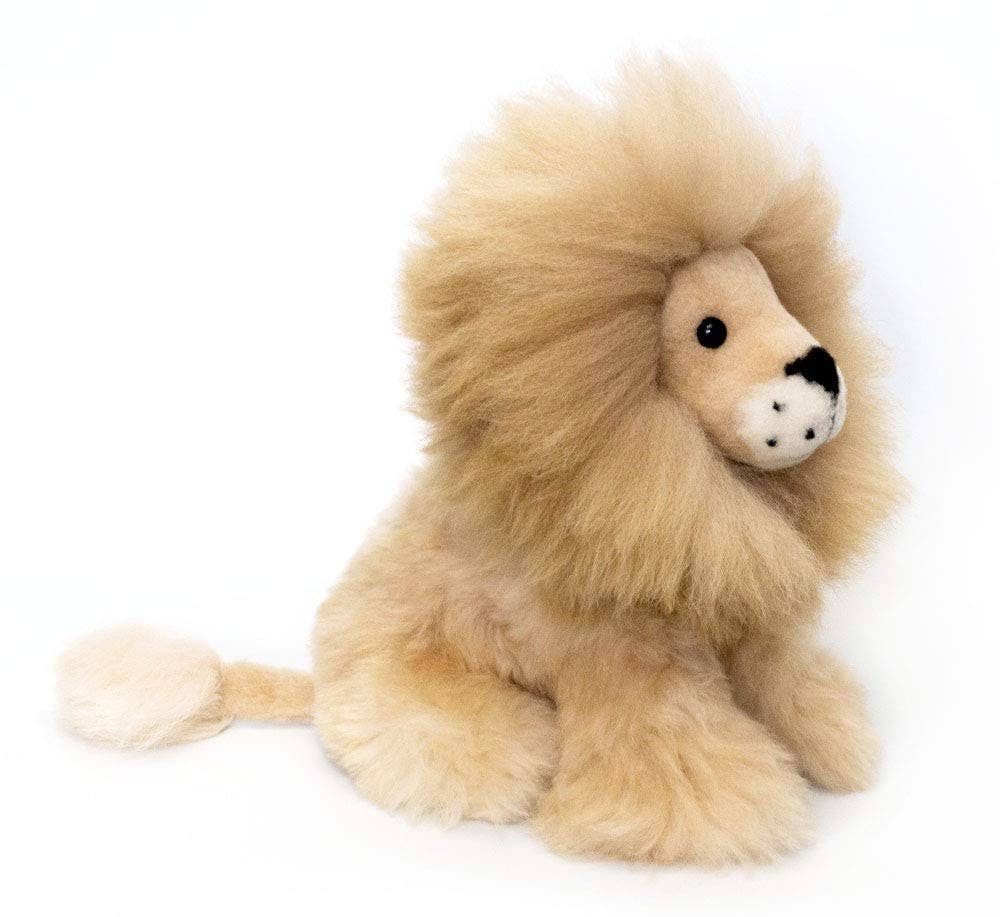 Alpaca Fur Baby Lion Toy