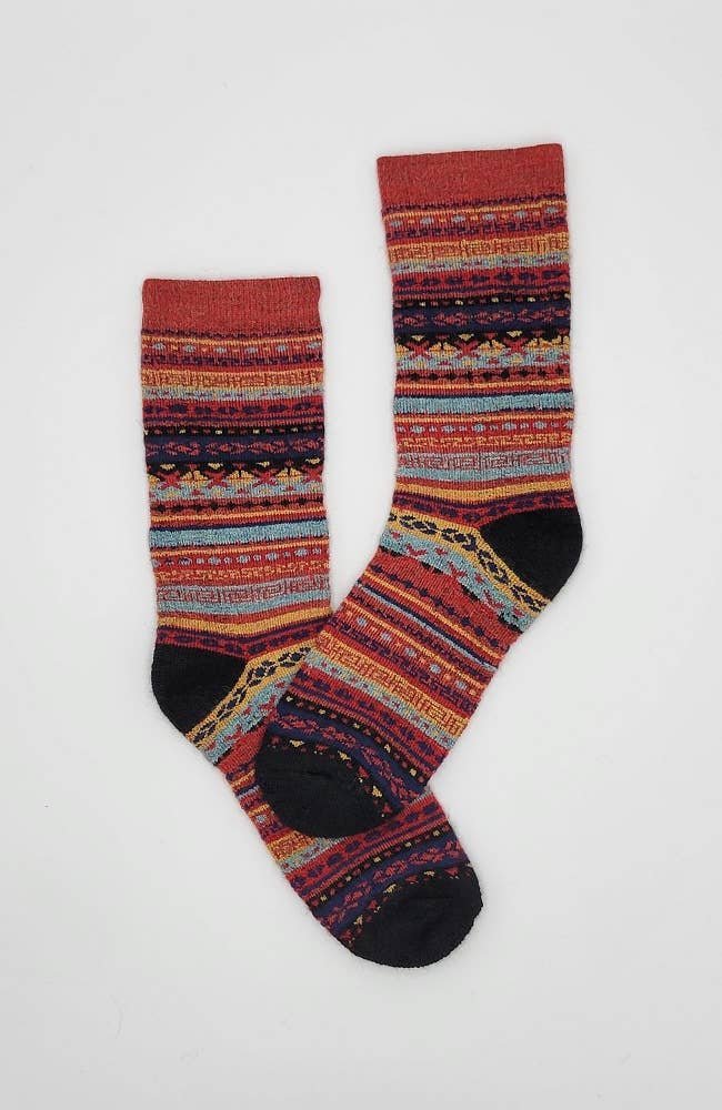 Alpaca Socks | Fair Isle | Unisex