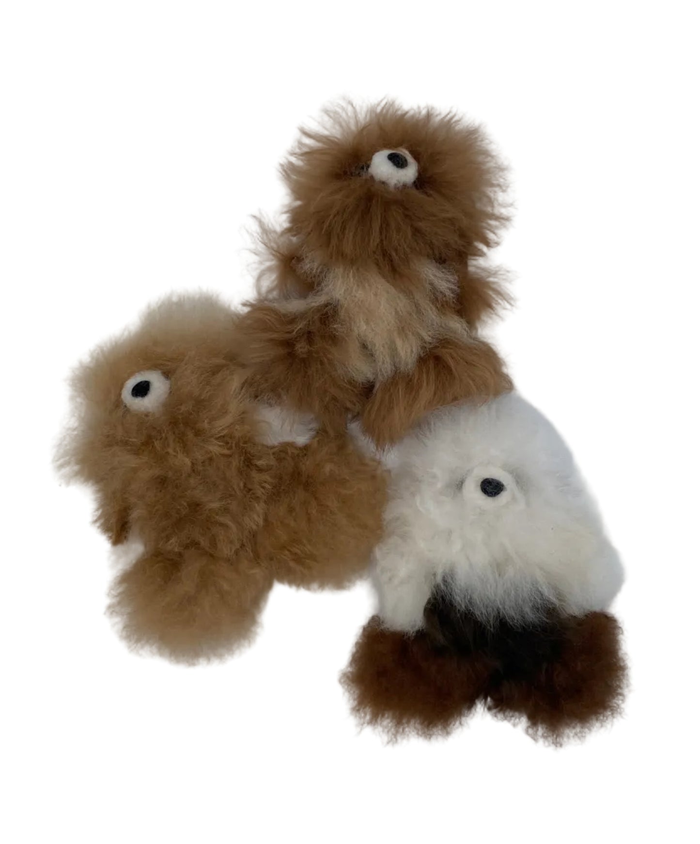 3" Alpaca Fur Teddy Bear