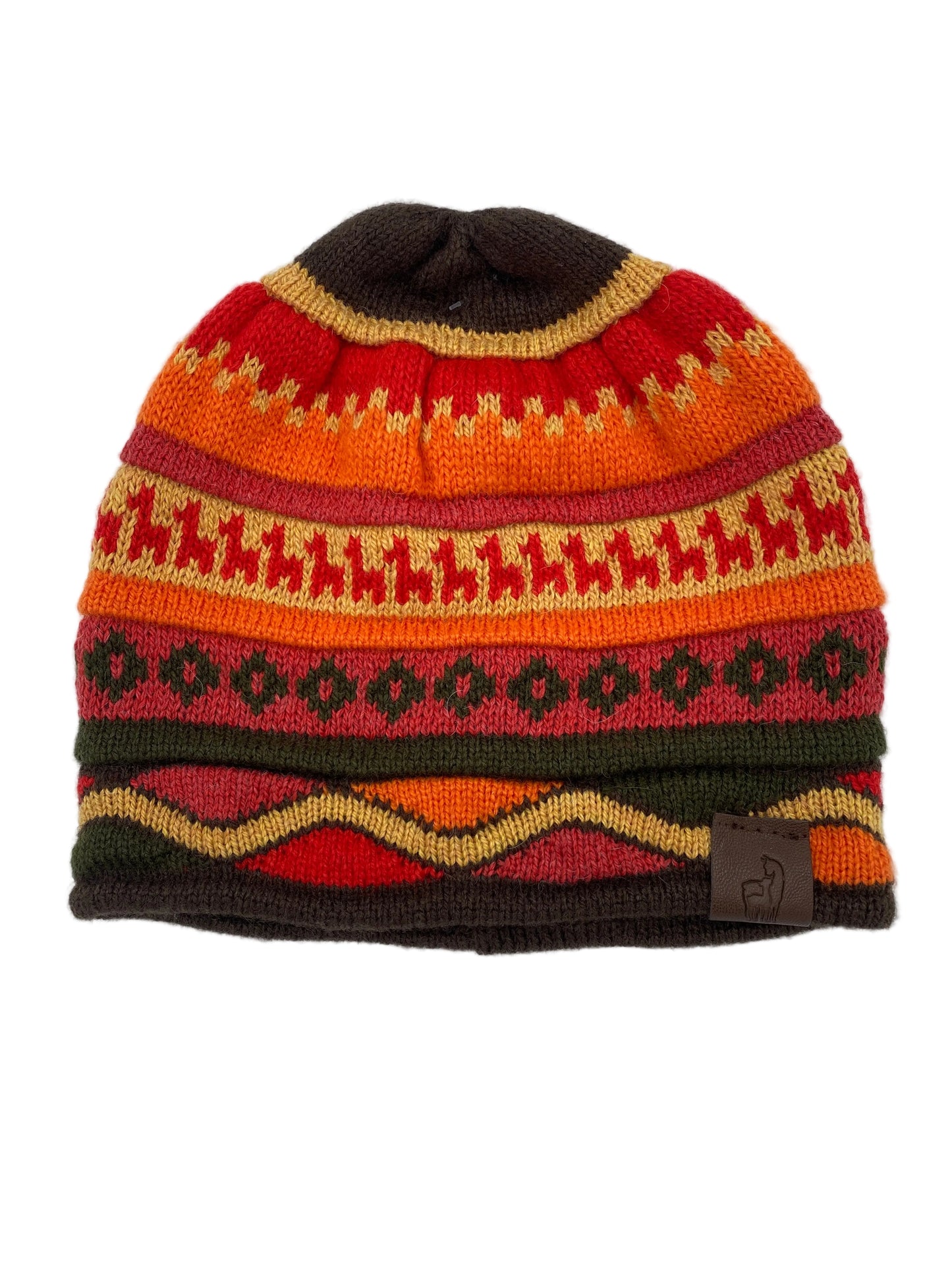 Waves and Stripes Alpaca Beanie