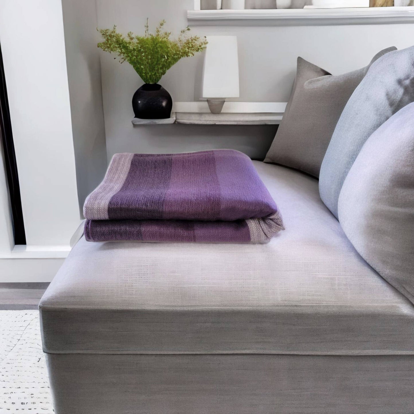 Morado - Alpaca Wool Throw Blanket