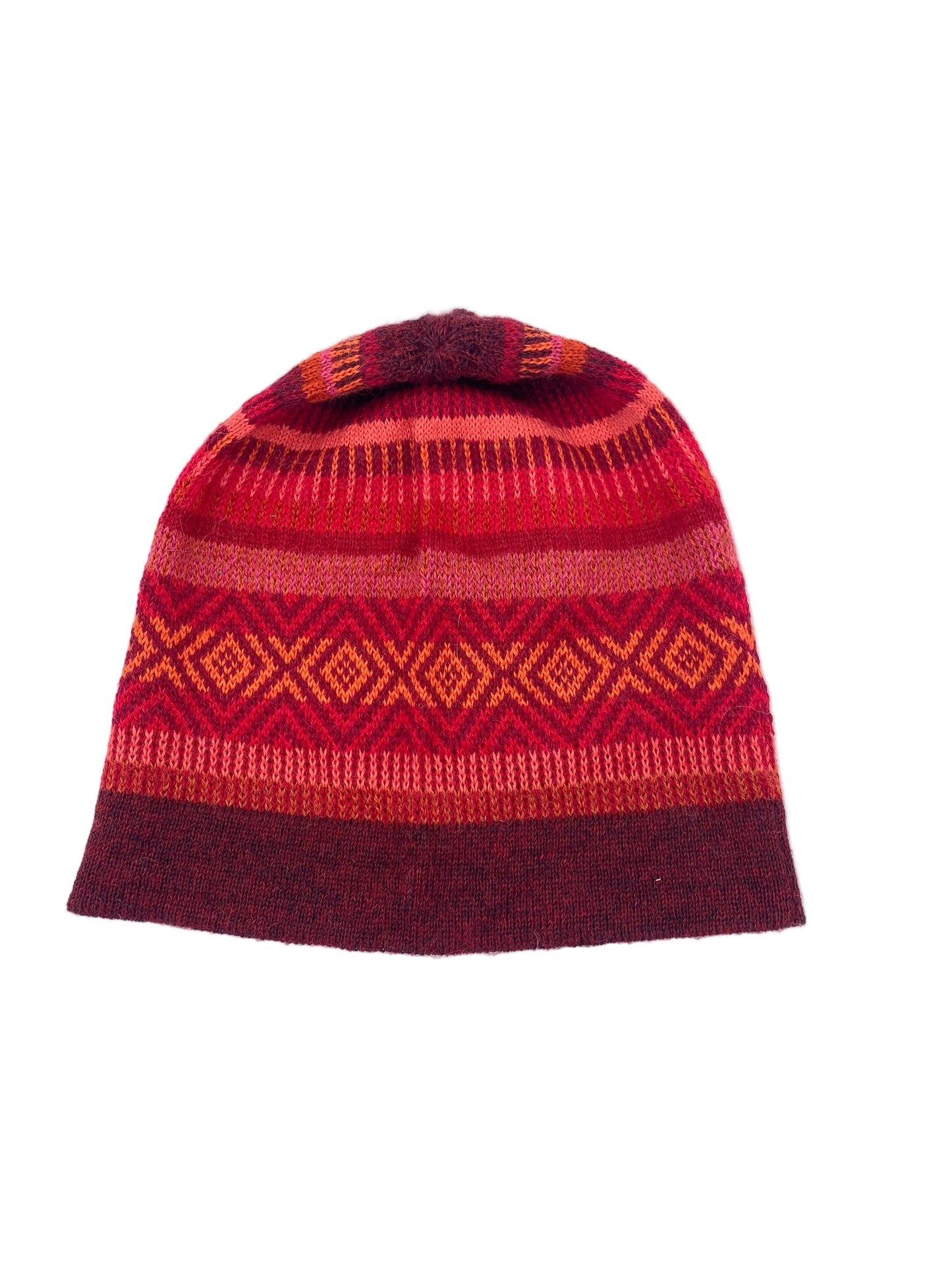 Baby Alpaca Hat with Ethnic Design