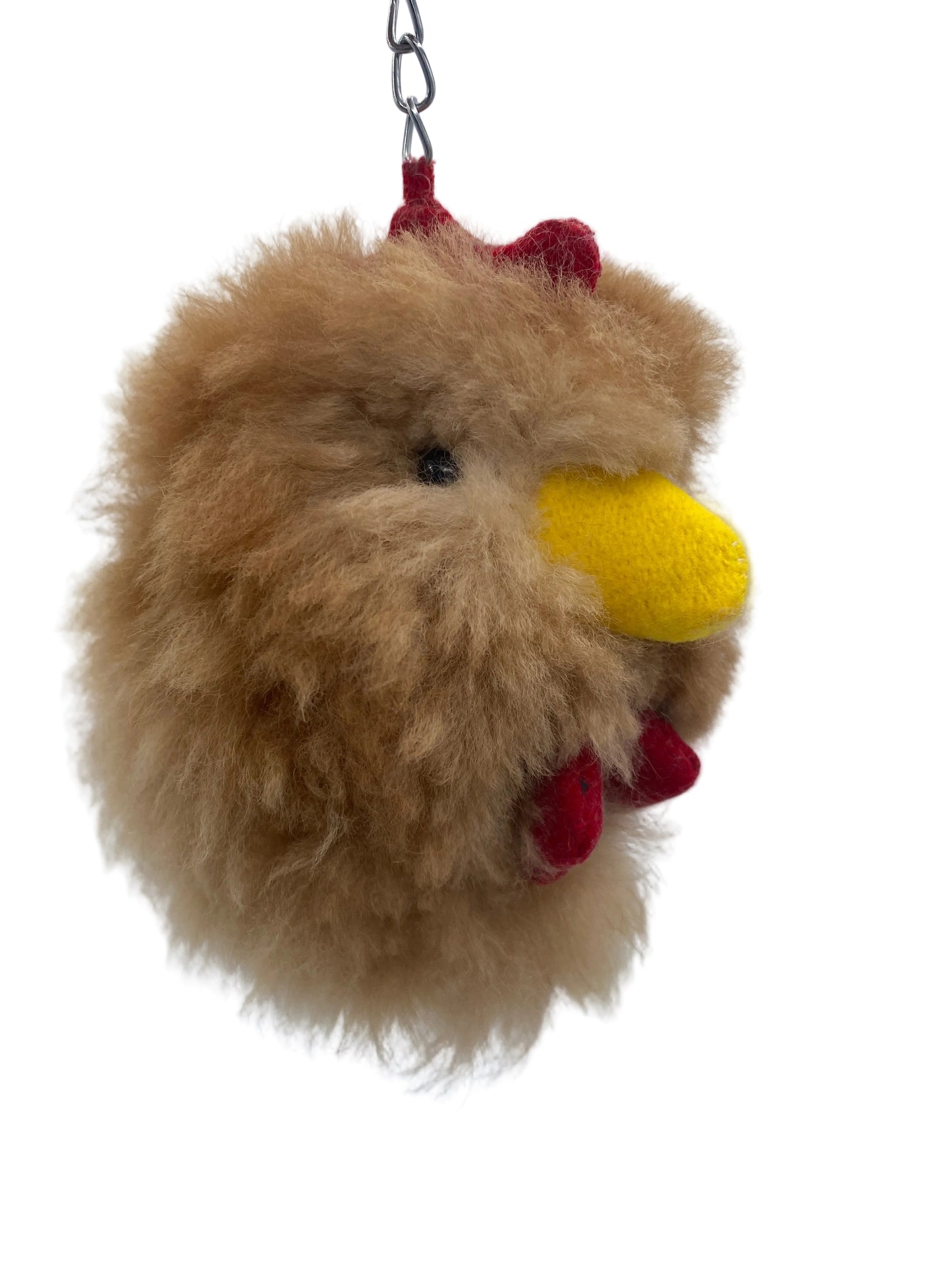 Alpaca Fur Chicken Keychain