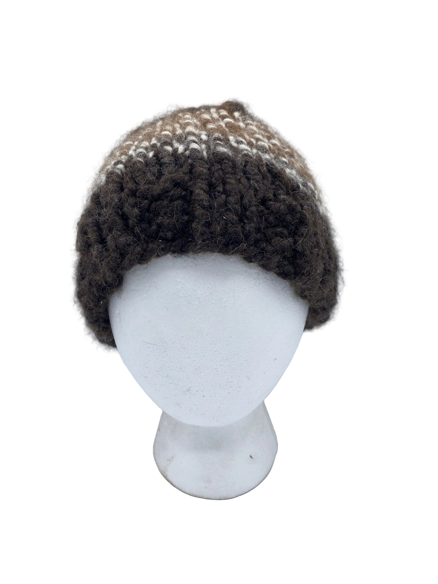 Handmade Hat Dark Gray w/ Stripe