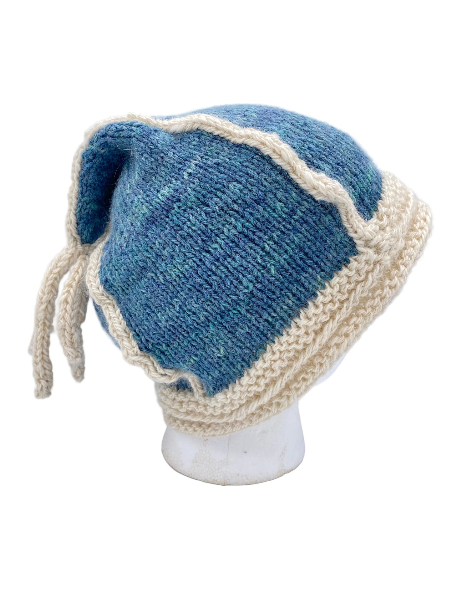 Sopris to Whiteside Handmade Hats - blue & cream