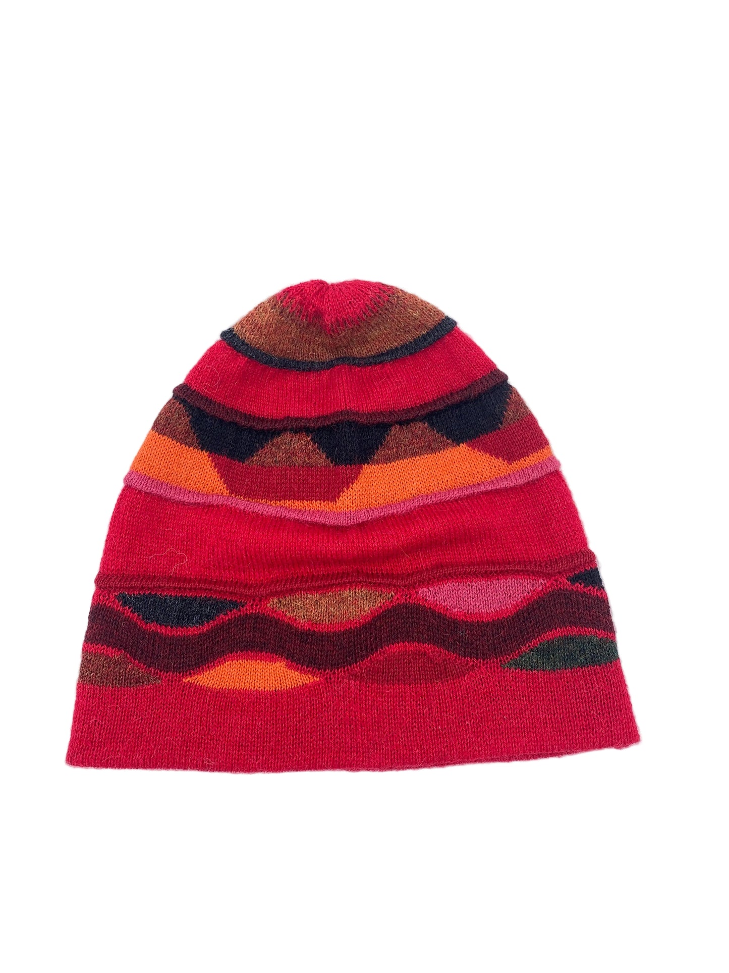 Baby Alpaca Hat with Wave Design