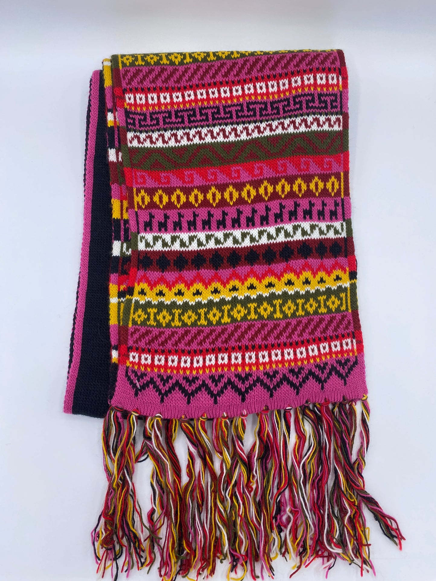 Multicolor Alpaca Scarf