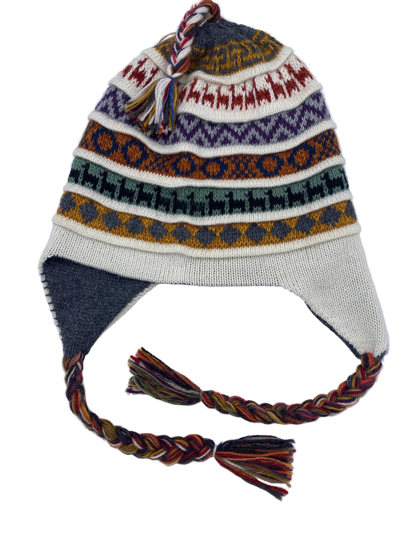 Reversible Alpaca Hat with Earflaps