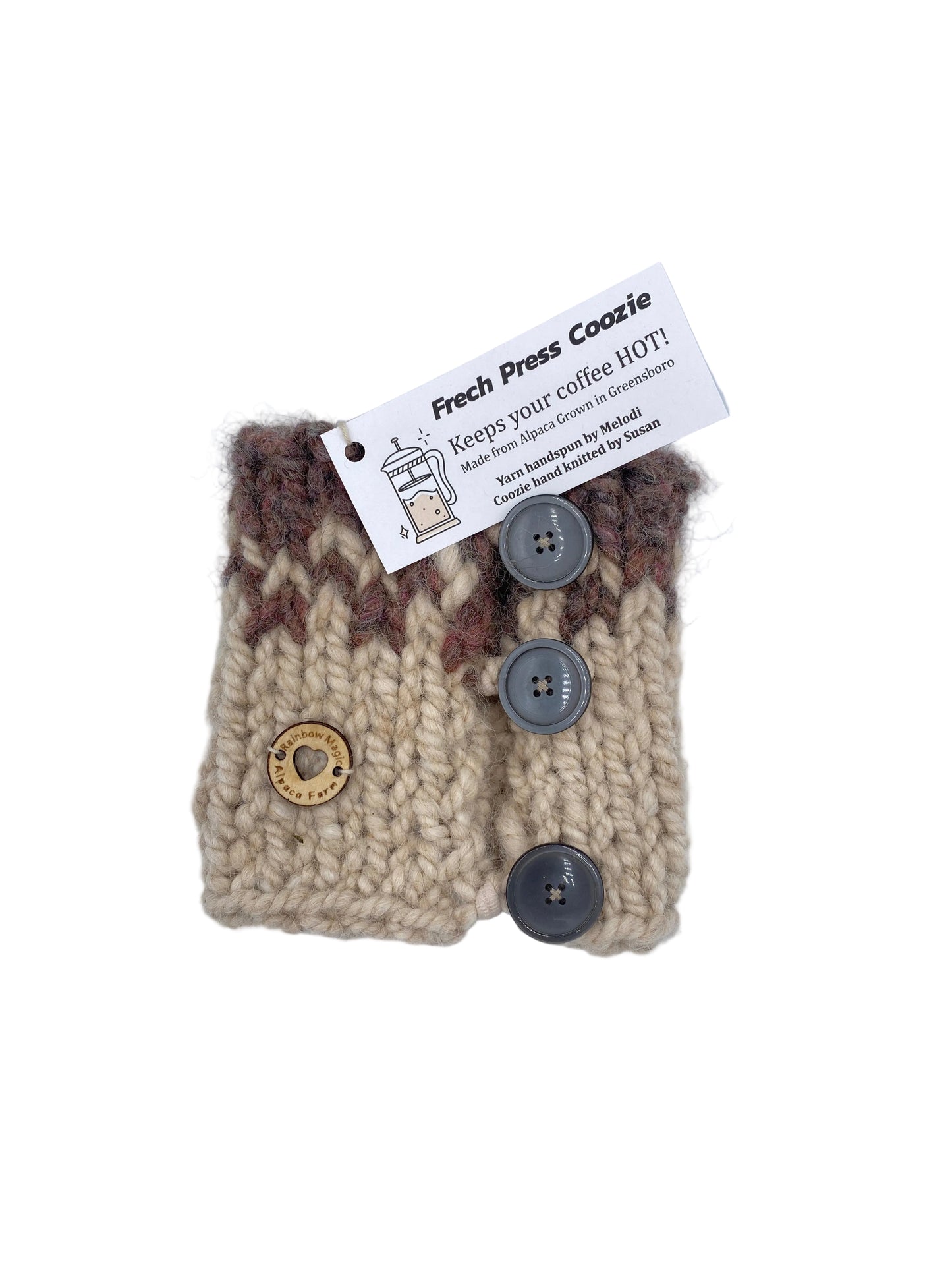 Hand Knit French Press Cozy