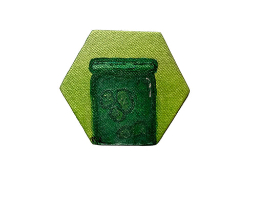 "Jar of Pickles" - Mini Magnetic Painting