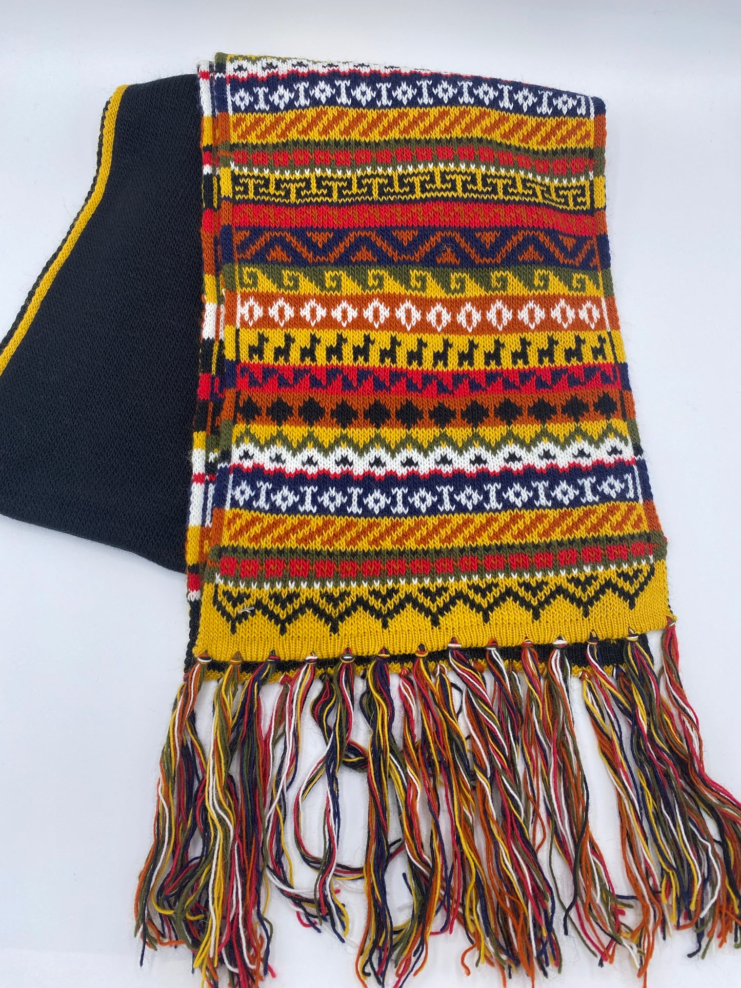 Multicolor Alpaca Scarf