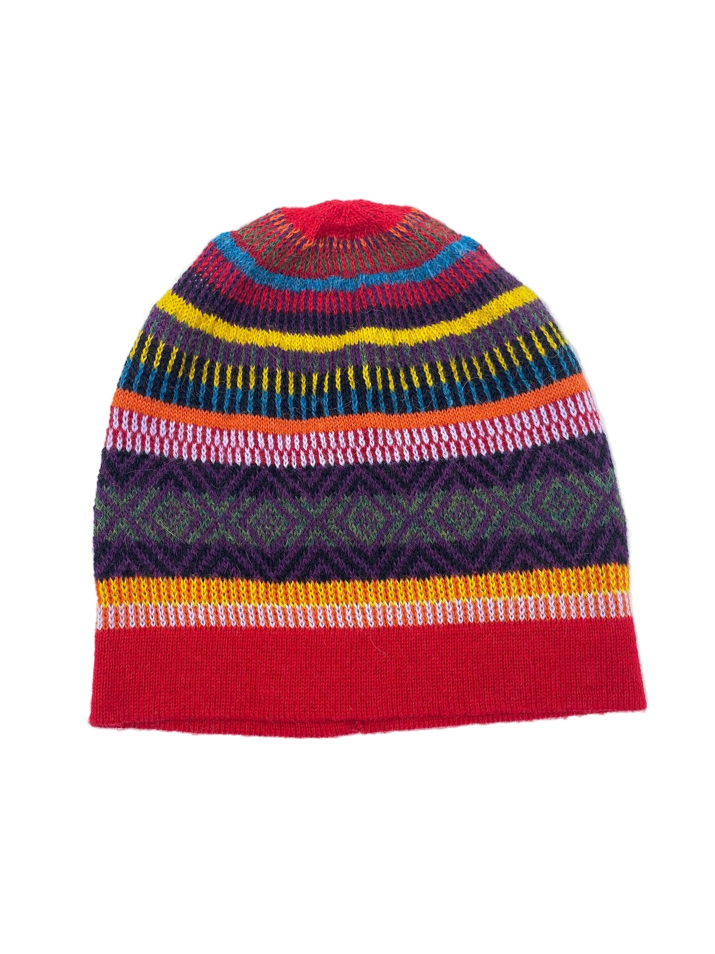 Baby Alpaca Hat with Ethnic Design