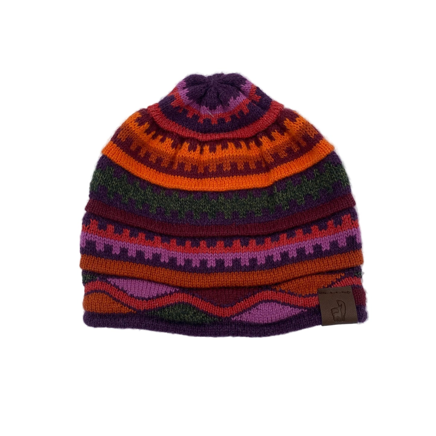 Waves and Stripes Alpaca Beanie