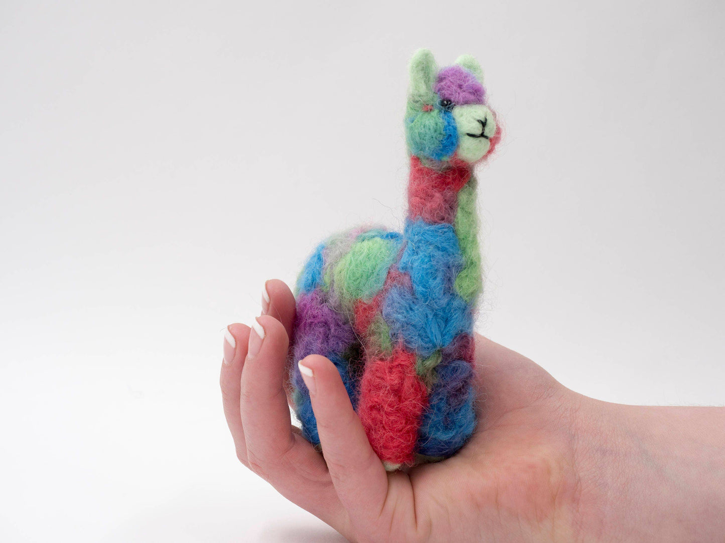 Felt Cria Alpaca: Sculpture Ornament Holiday Decor