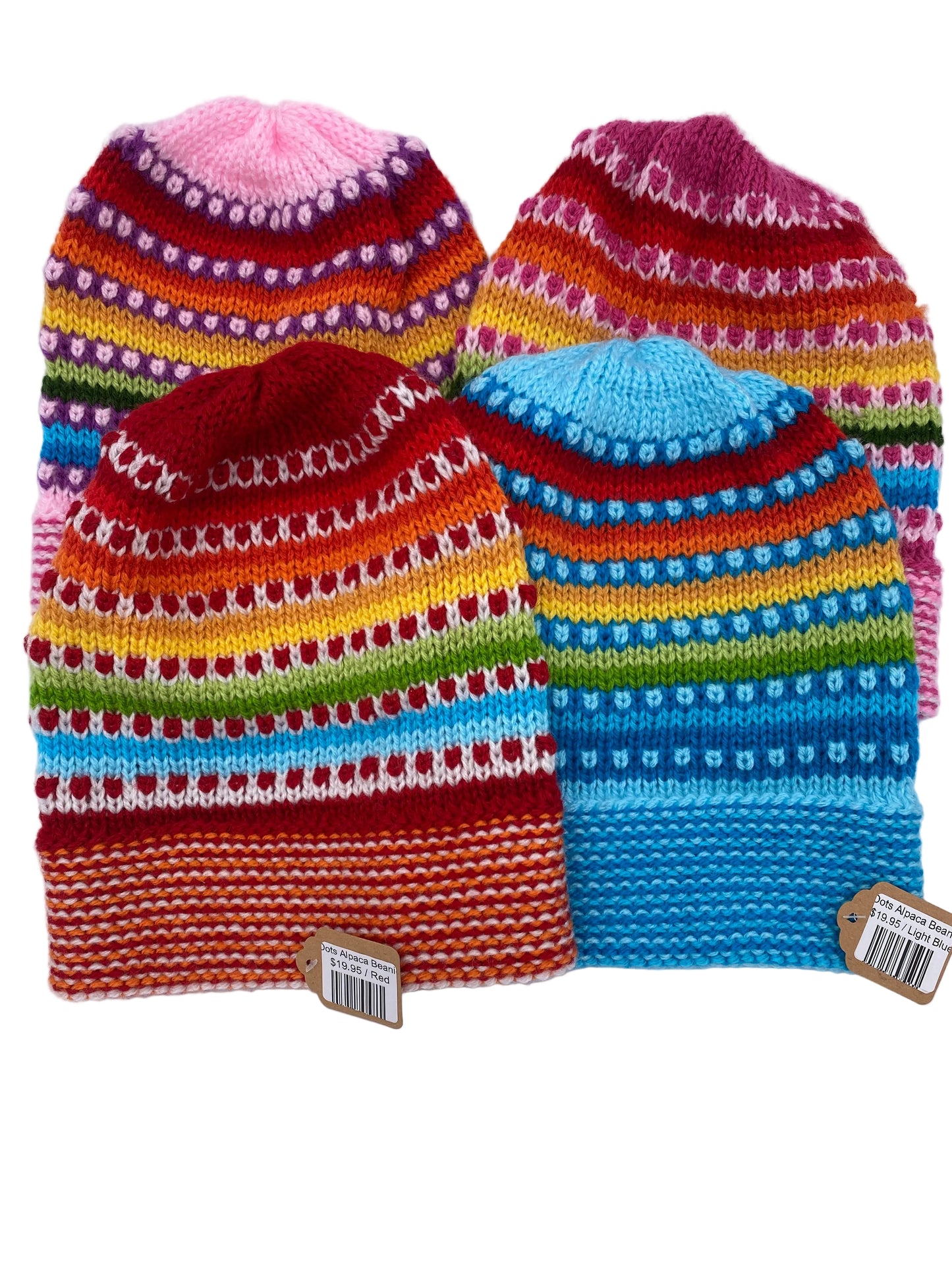 Dots Alpaca Beanie