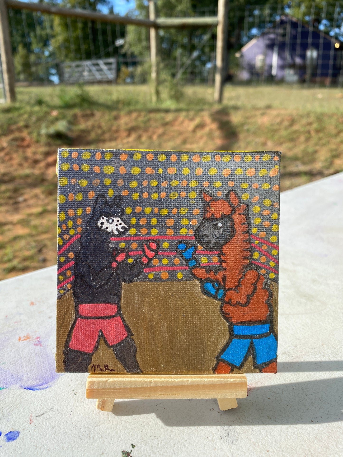 Gordon vs Woody Painting