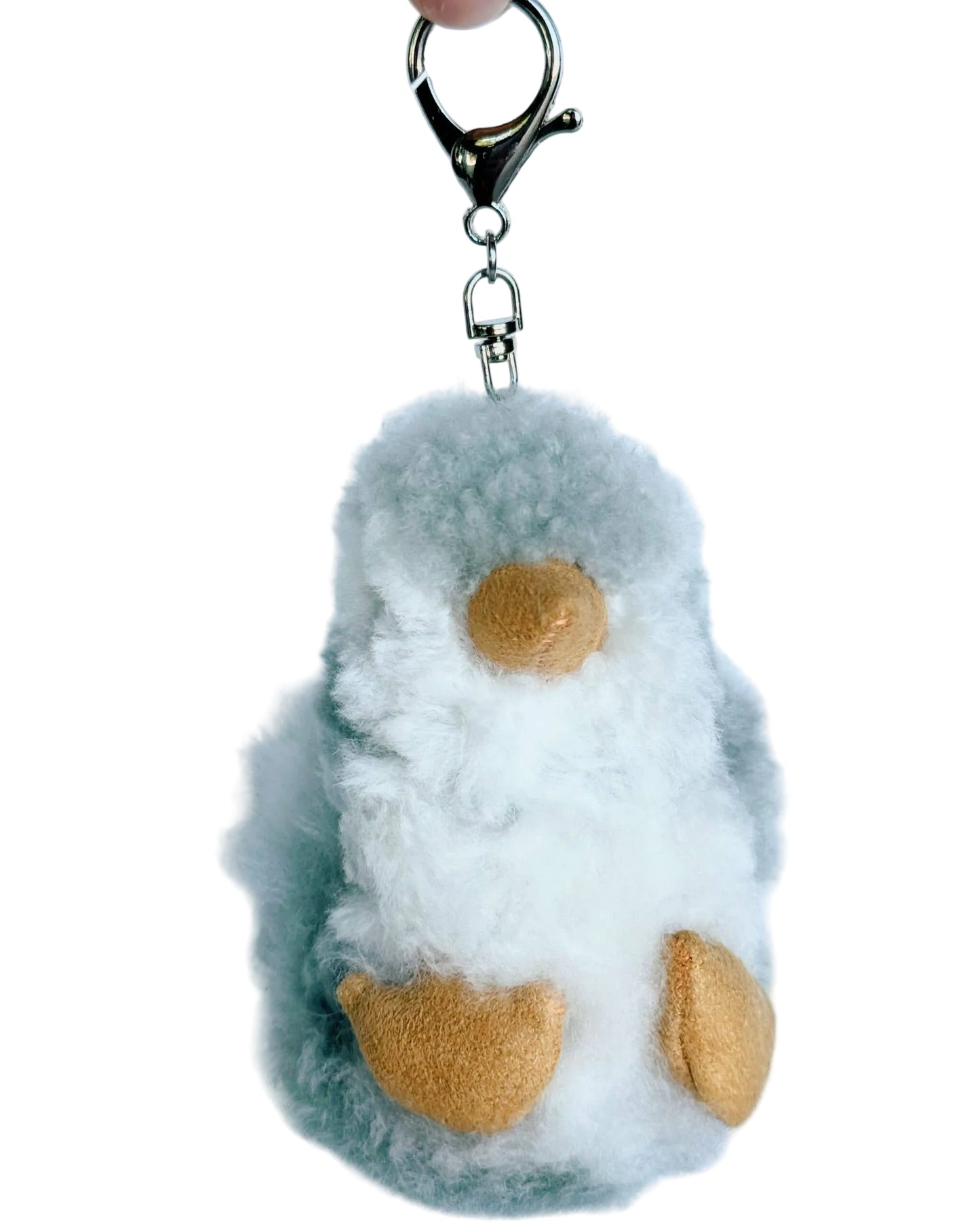 Penguin Alpaca Fur Keychain