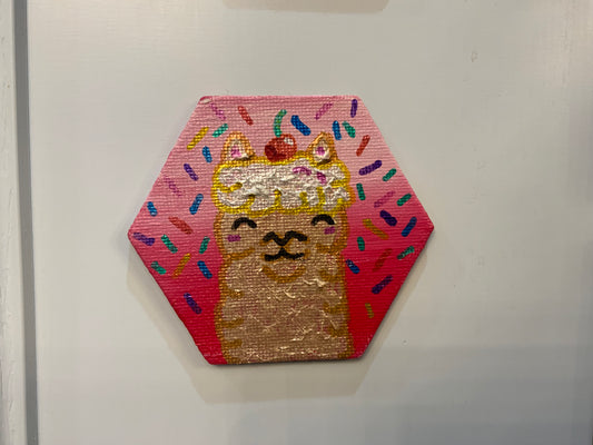 “Alpaca Sundae” -Mini Magnetic Painting