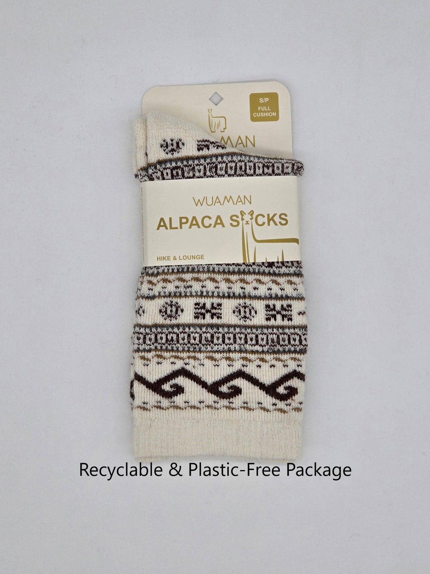 Fair Isle Full Cushion Alpaca Socks