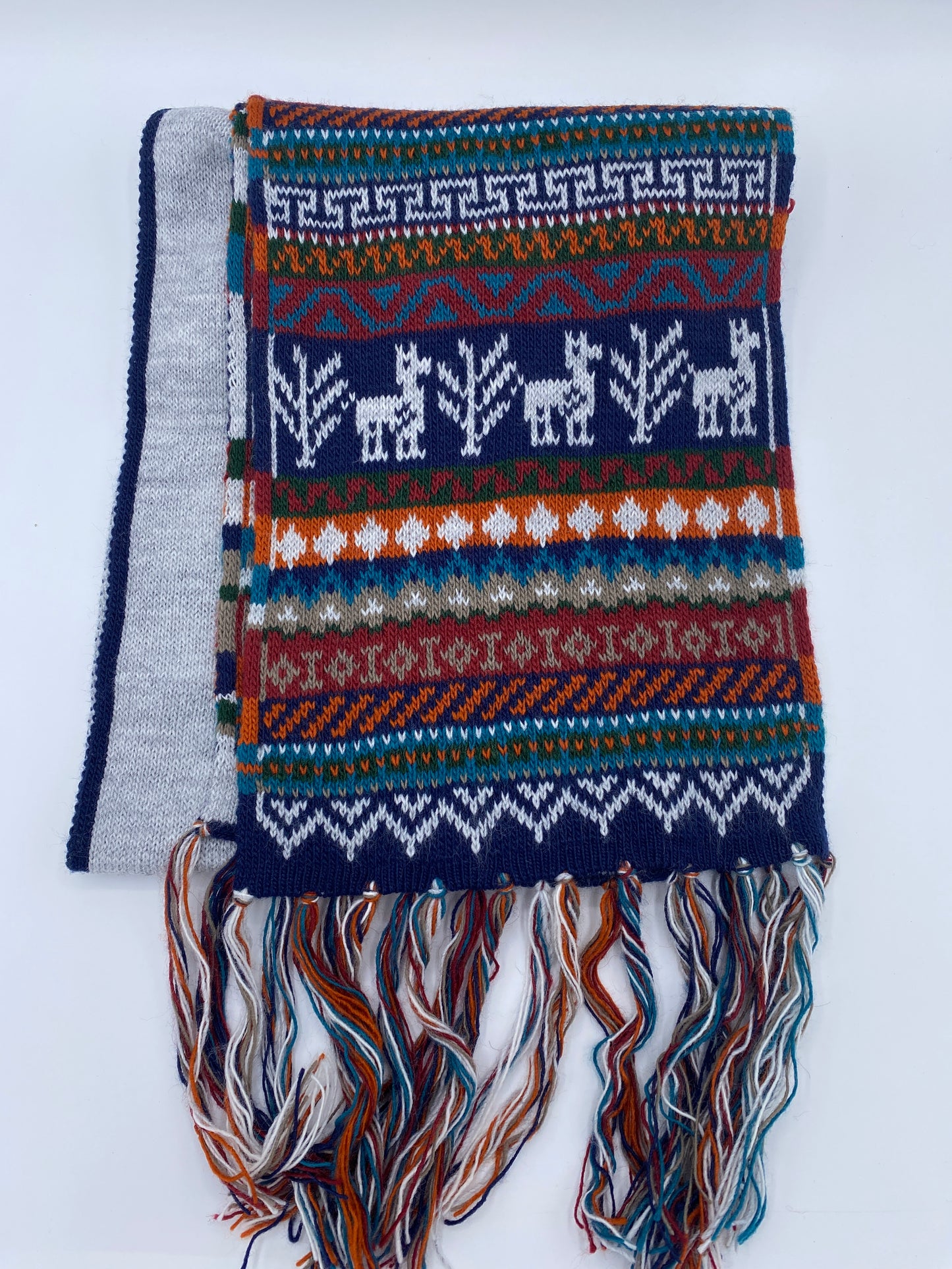 Multicolor Alpaca Scarf