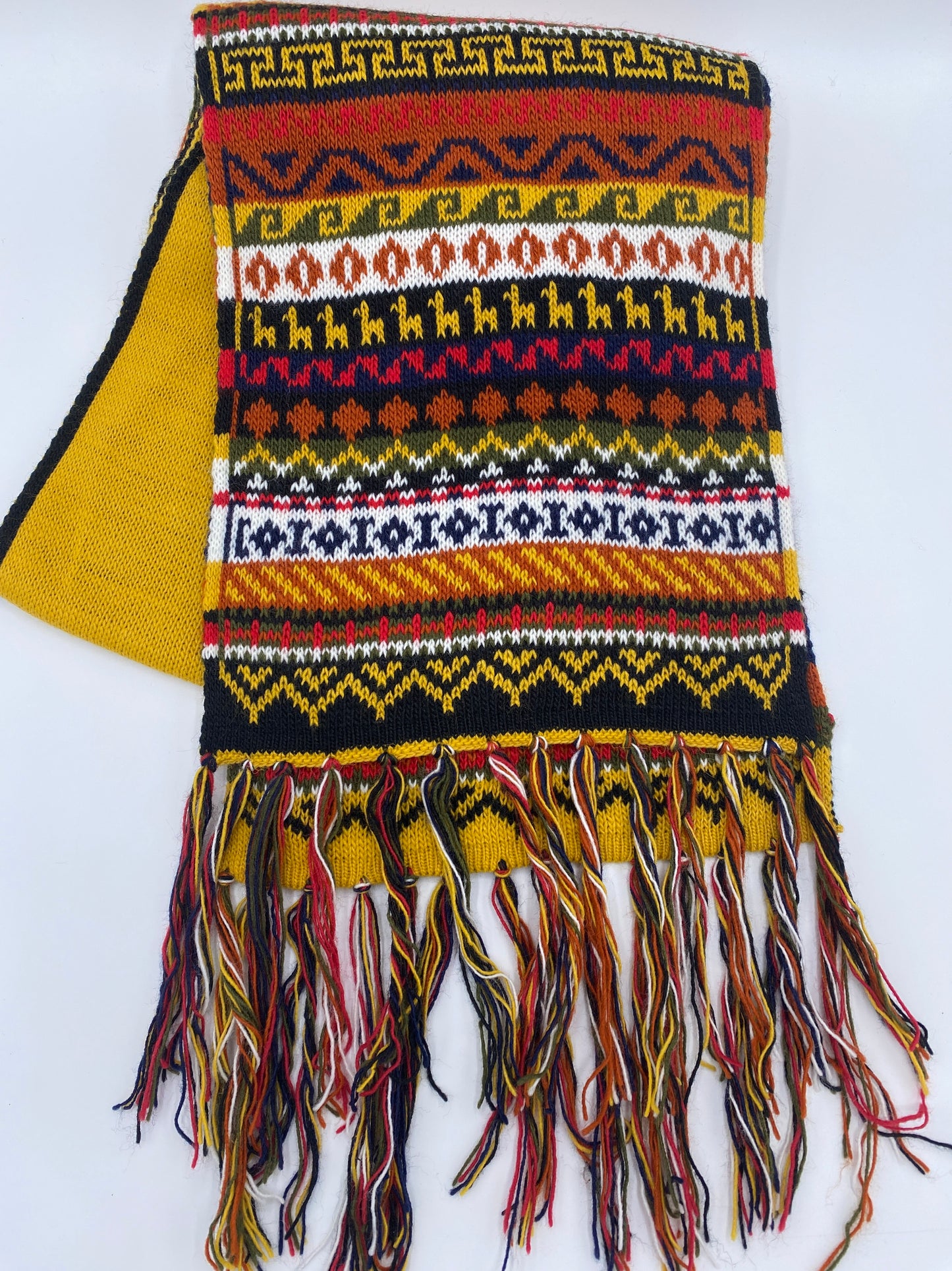 Multicolor Alpaca Scarf