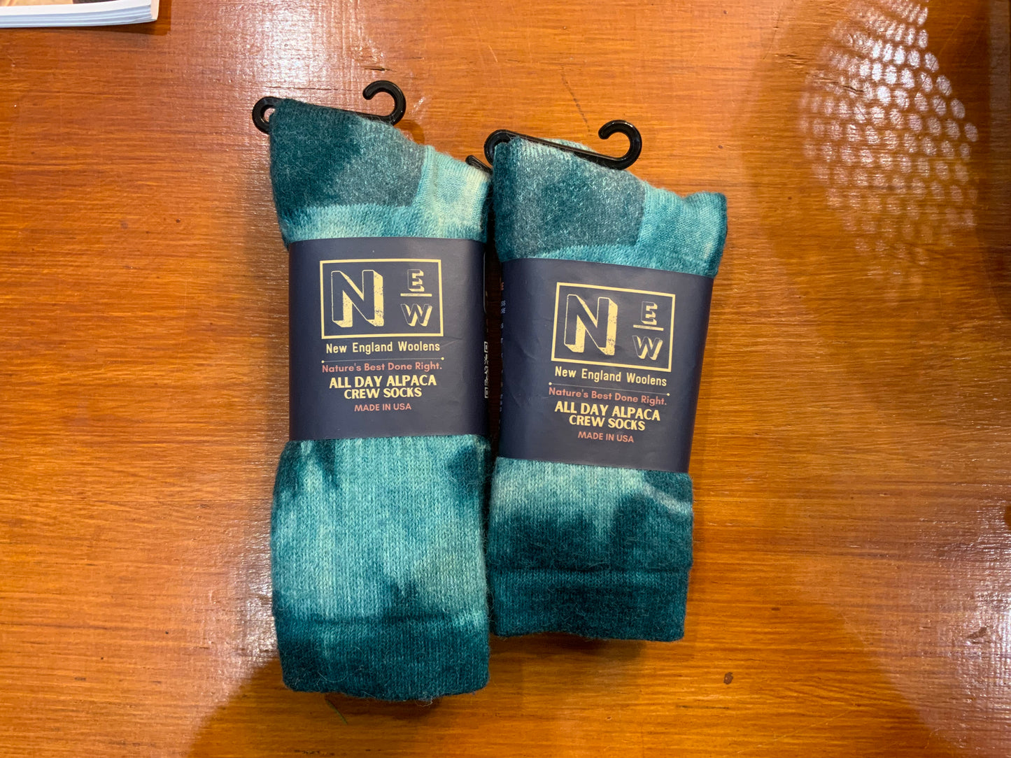 Tie Dye Alpaca Crew Socks