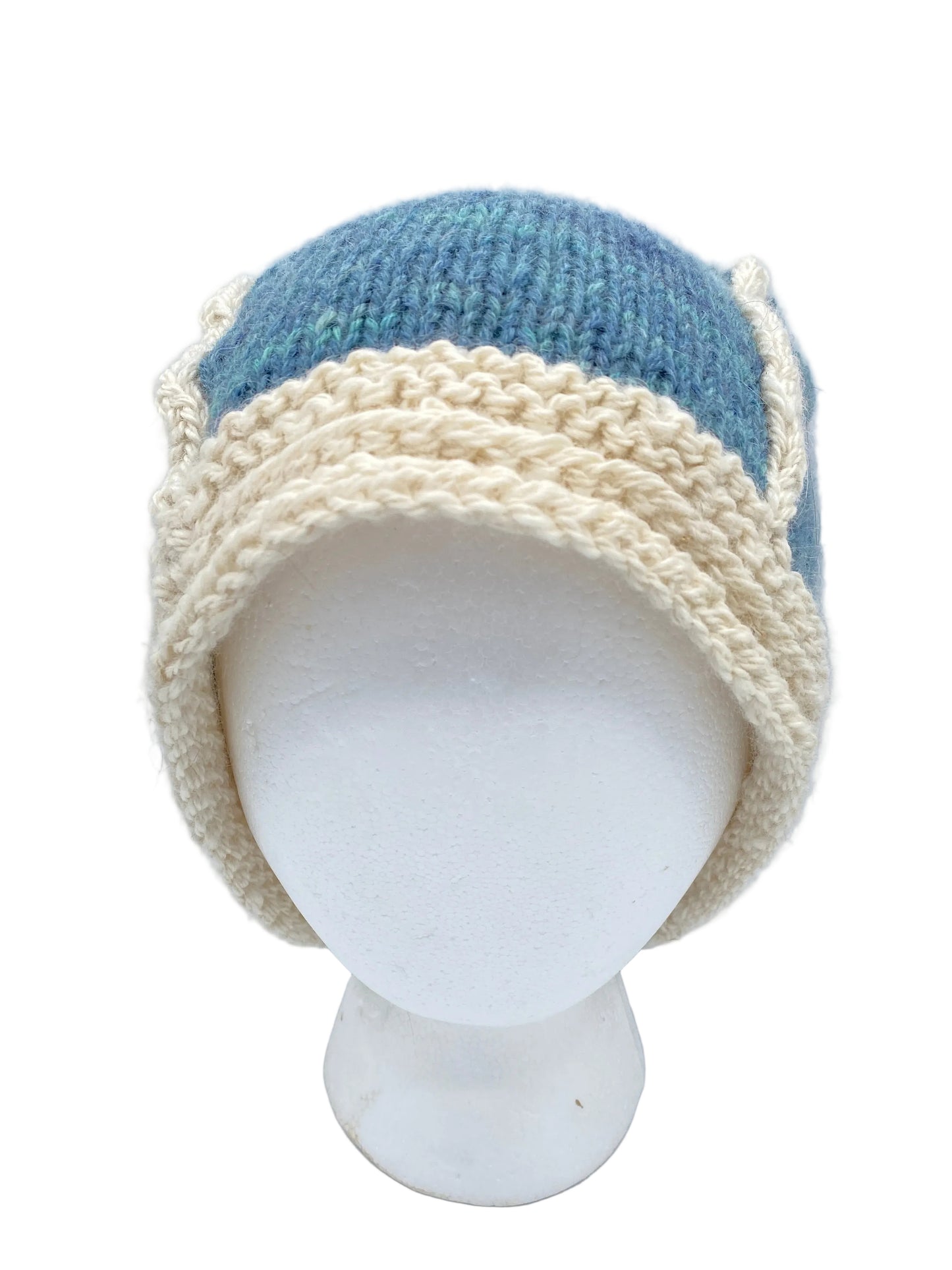 Sopris to Whiteside Handmade Hats - blue & cream