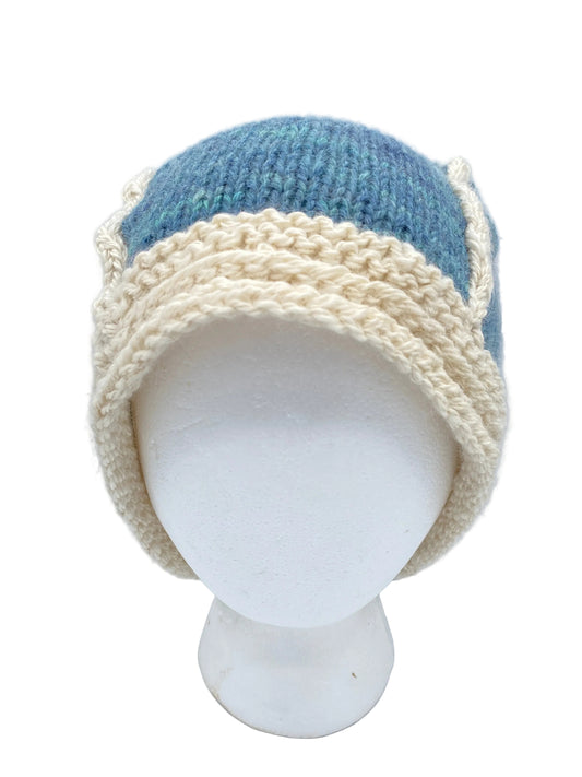 Sopris to Whiteside Handmade Hats - blue & cream