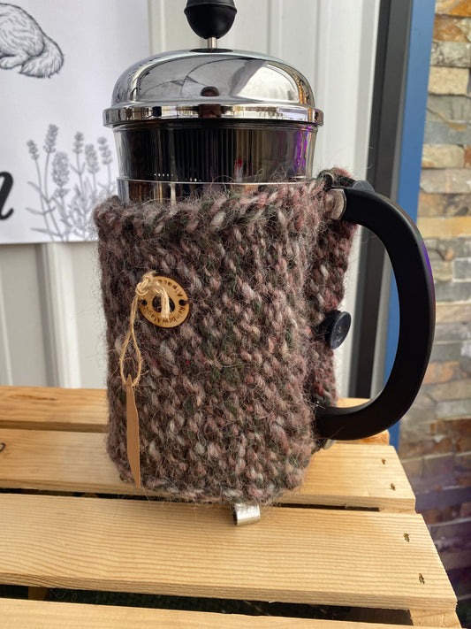 Hand Knit French Press Cozy