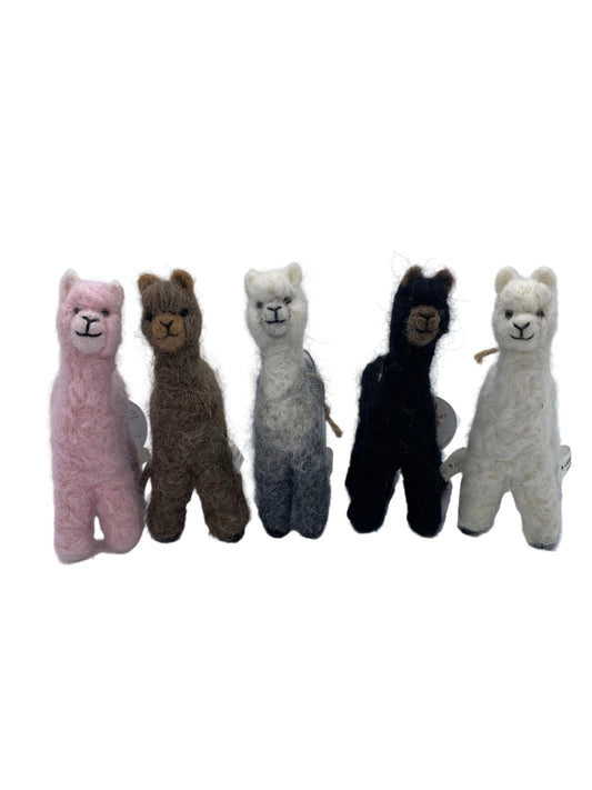 Felted Cria Alpaca Figurine