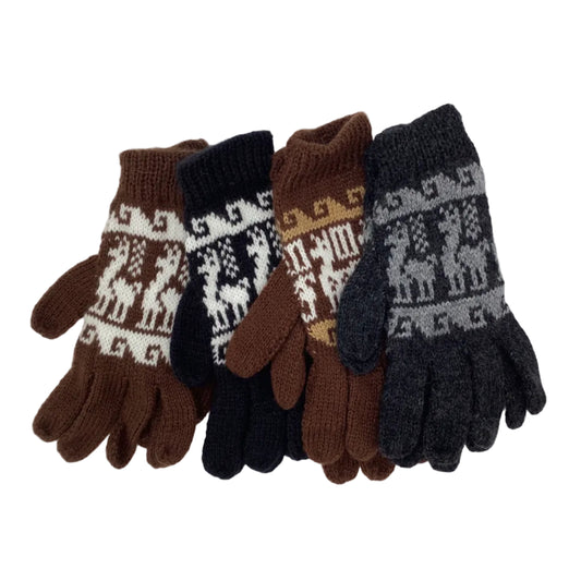 Alpaca & Acrylic Wool Gloves