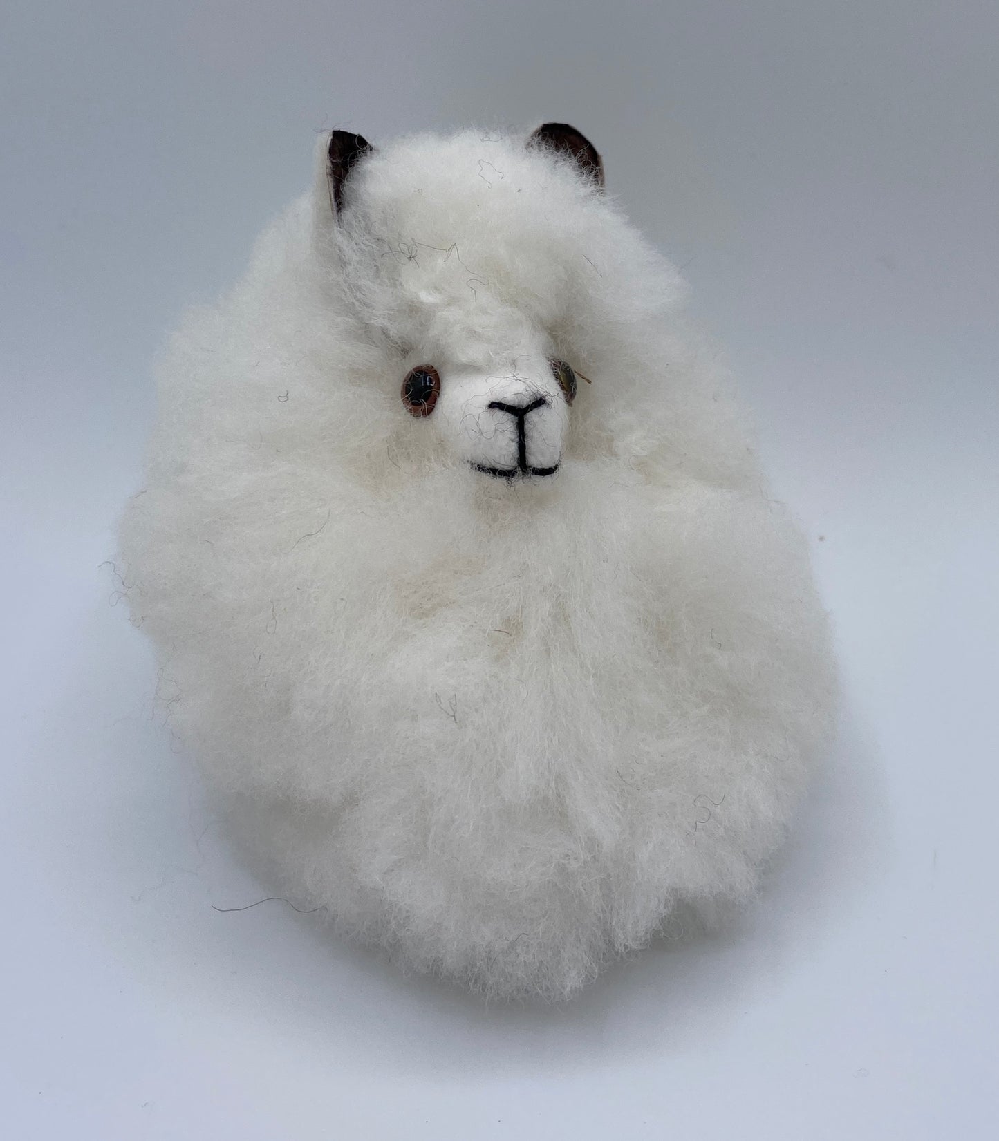 100% Baby Alpaca Keychain Mixed Colors 4" Keyring