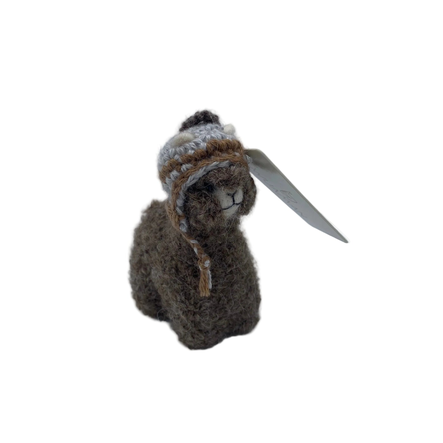 Needle Felted Alpaca Figure