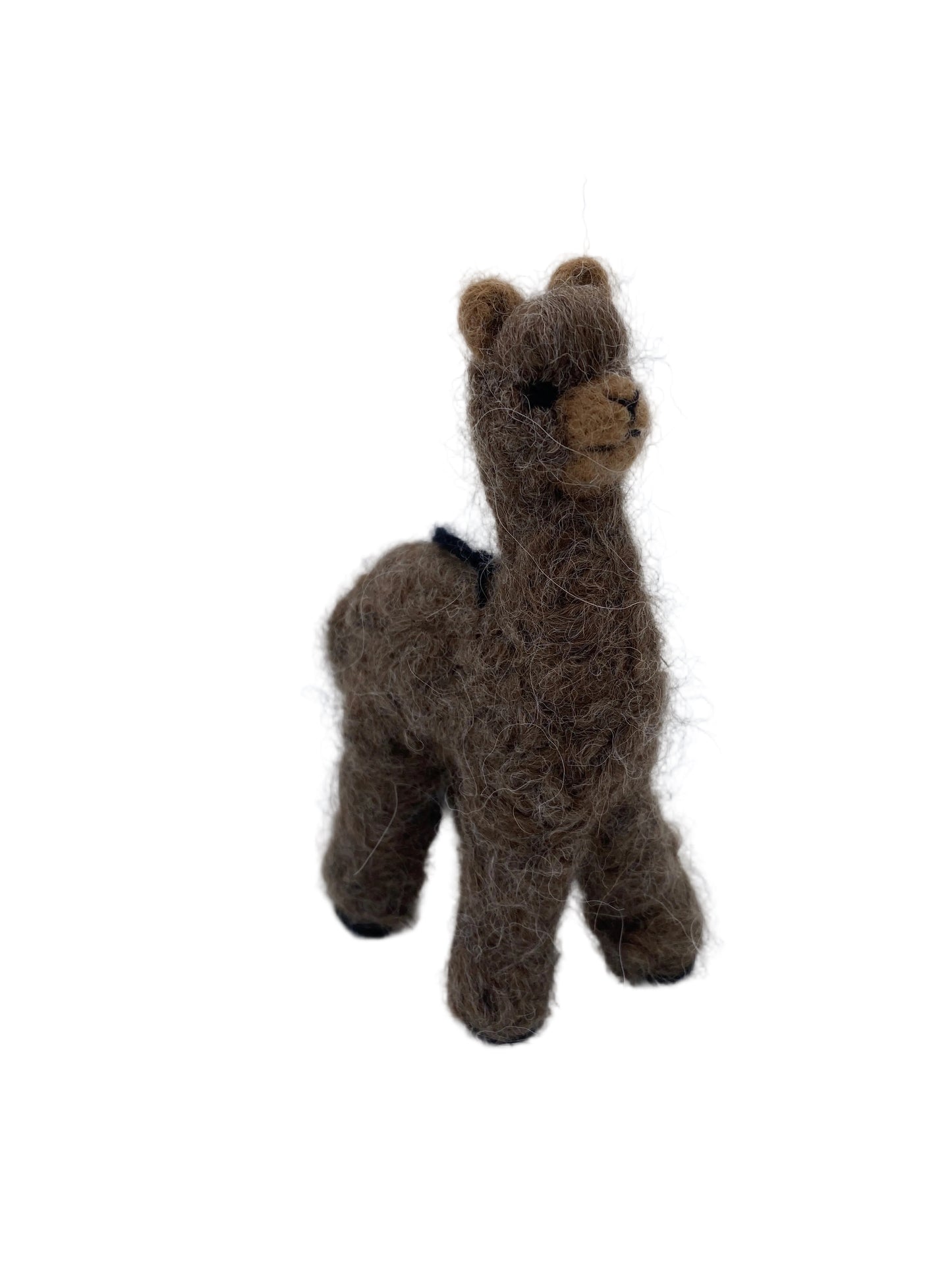 Felted Cria Alpaca Figurine