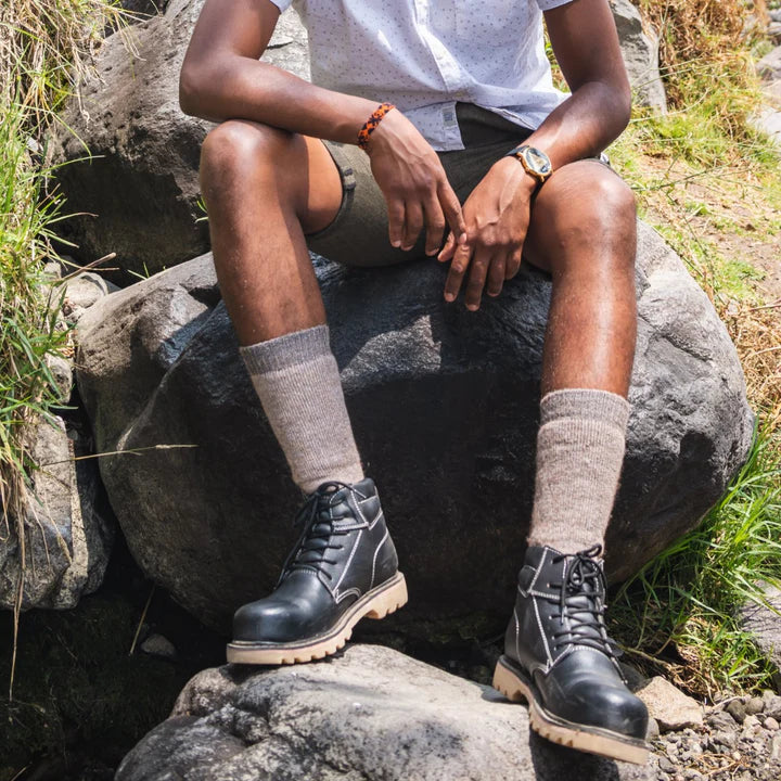 Winter Alpaca Heavy Crew Length Sock - MC