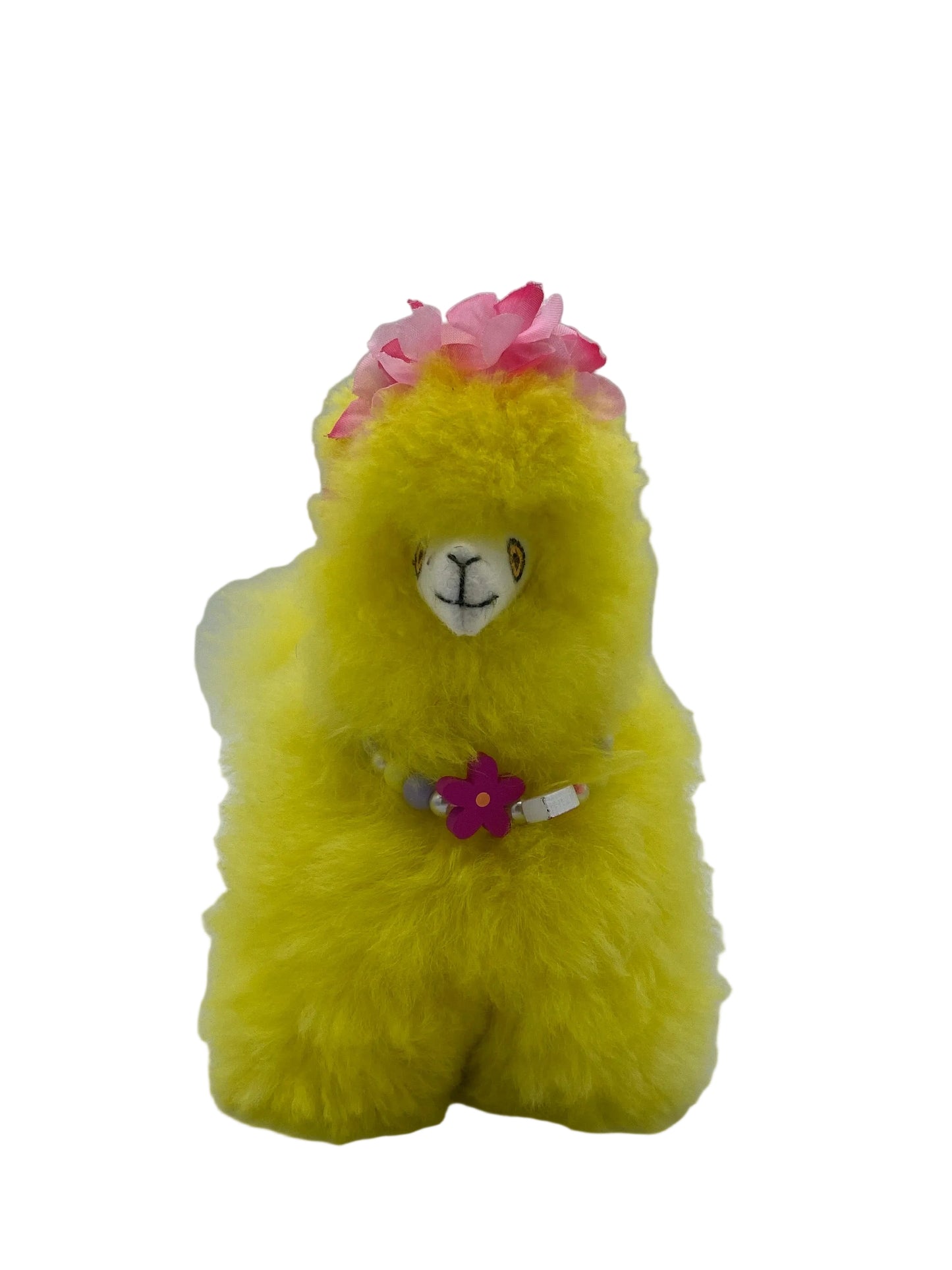 Yellow Spring Alpaca Fur Figure