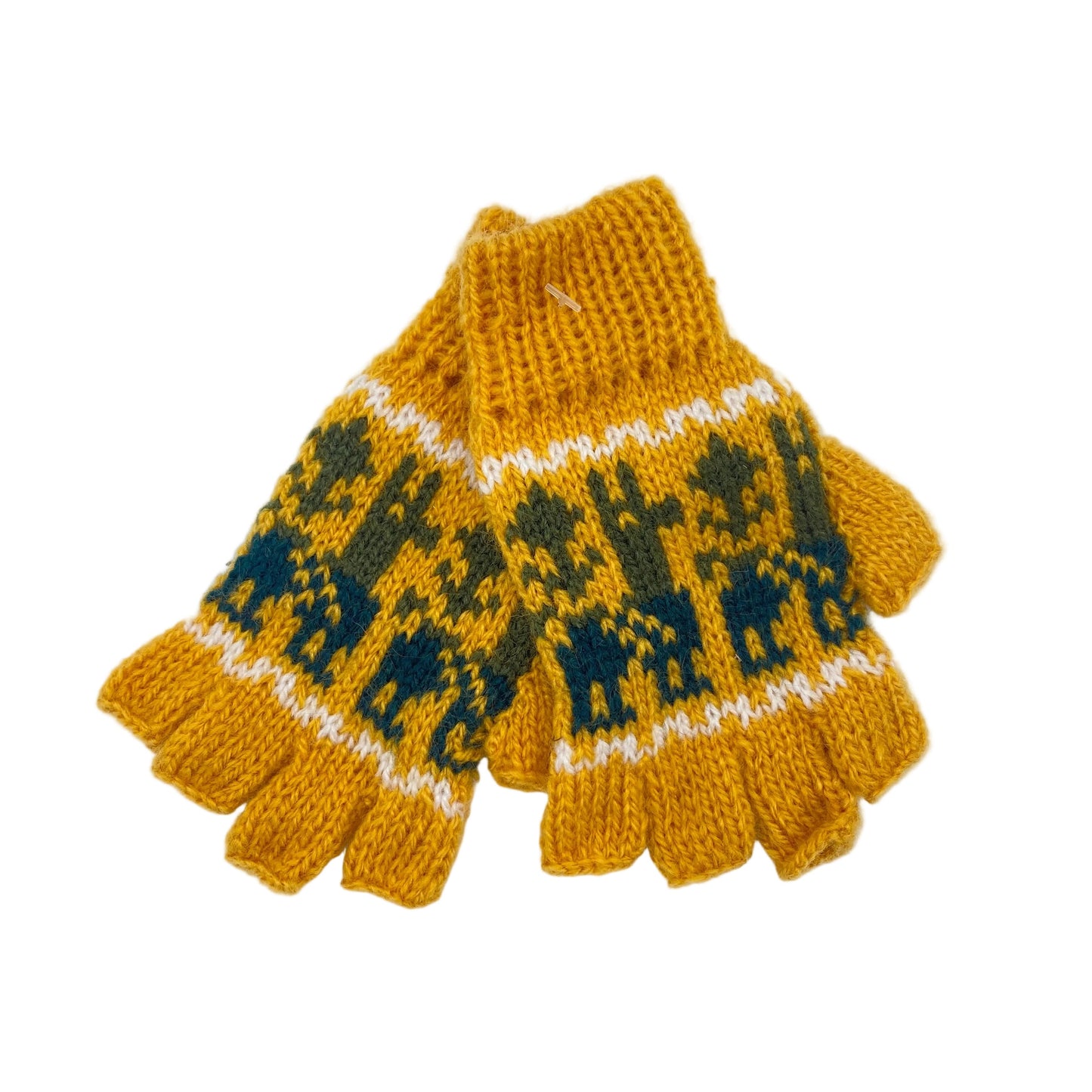 Children's Fingerless Alpaca Gloves