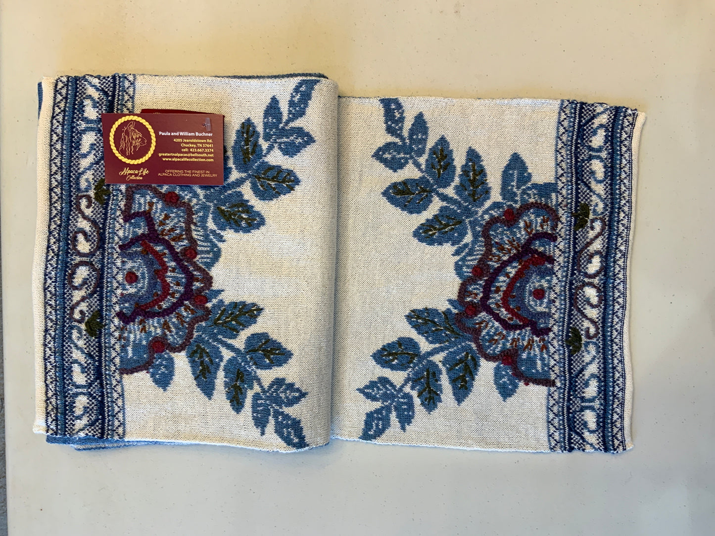 ALC Blue Magnolia Scarf