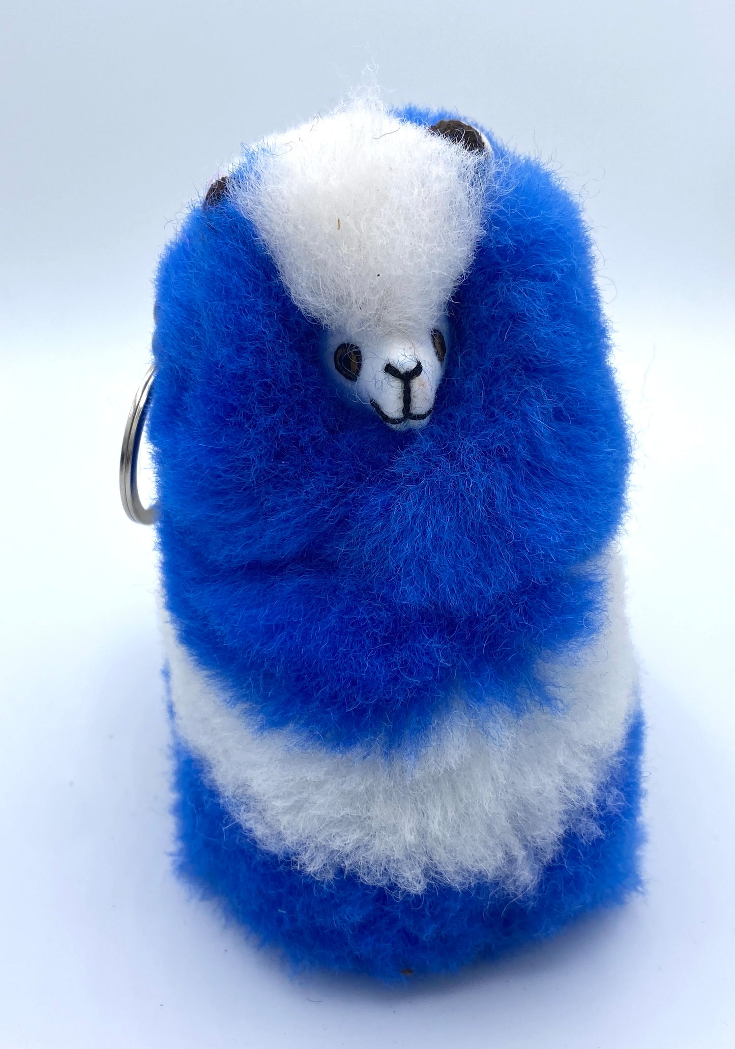 Alpaca Fur Figure Keychain - 4.5” - Color Multi