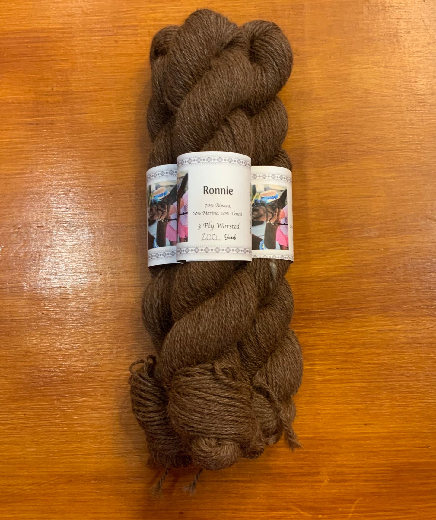 Ronnie 3ply worsted 20% merino 10% tencel