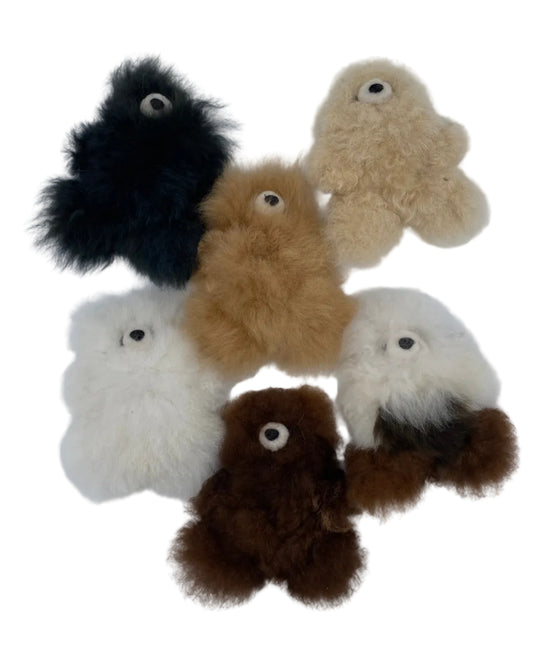 3" Alpaca Fur Teddy Bear