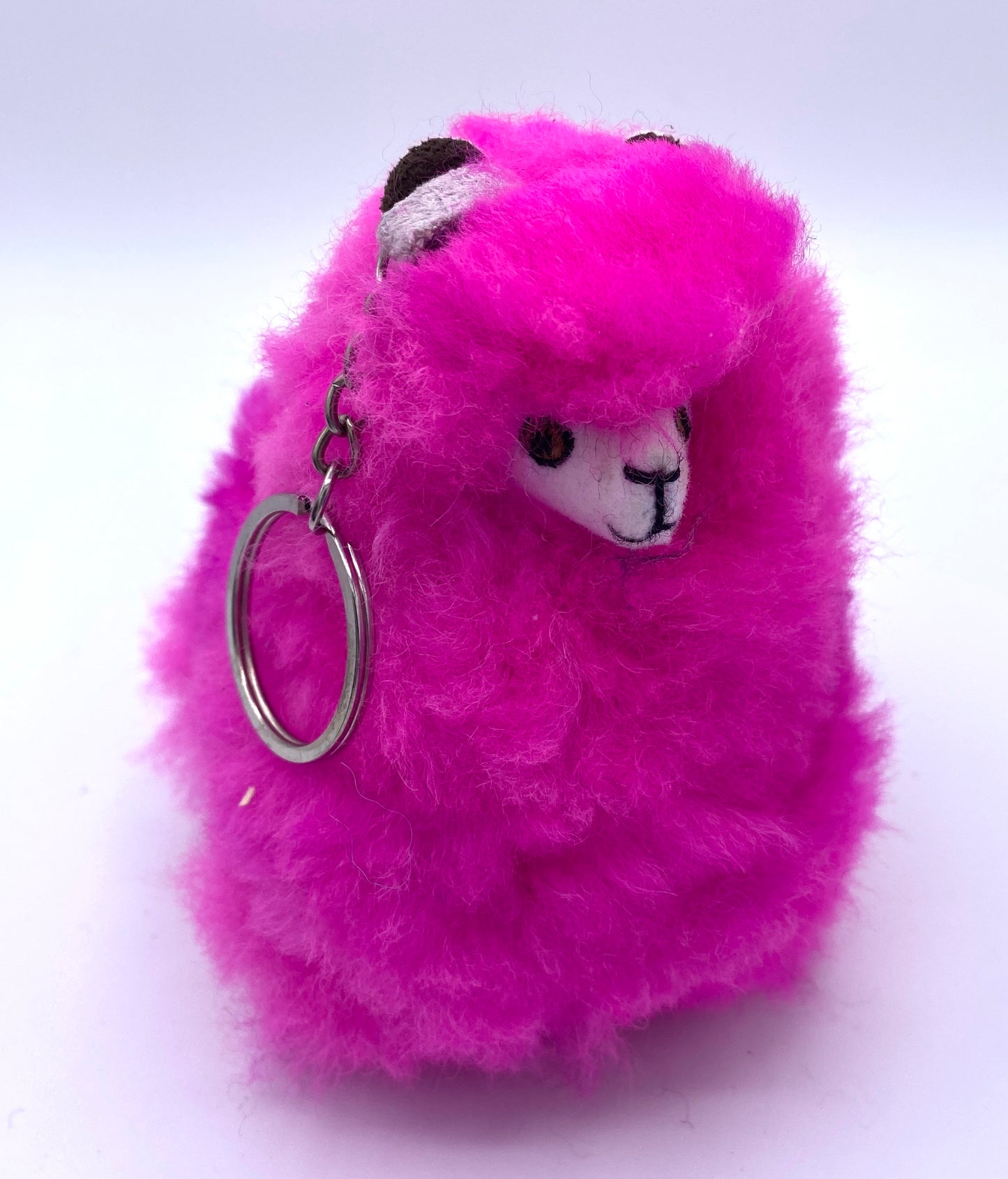 Alpaca Fur Figure Keychain - 4.5” - Color