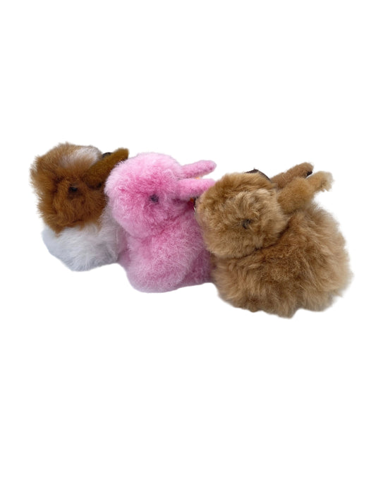 Alpaca Fur Bunny Keychain
