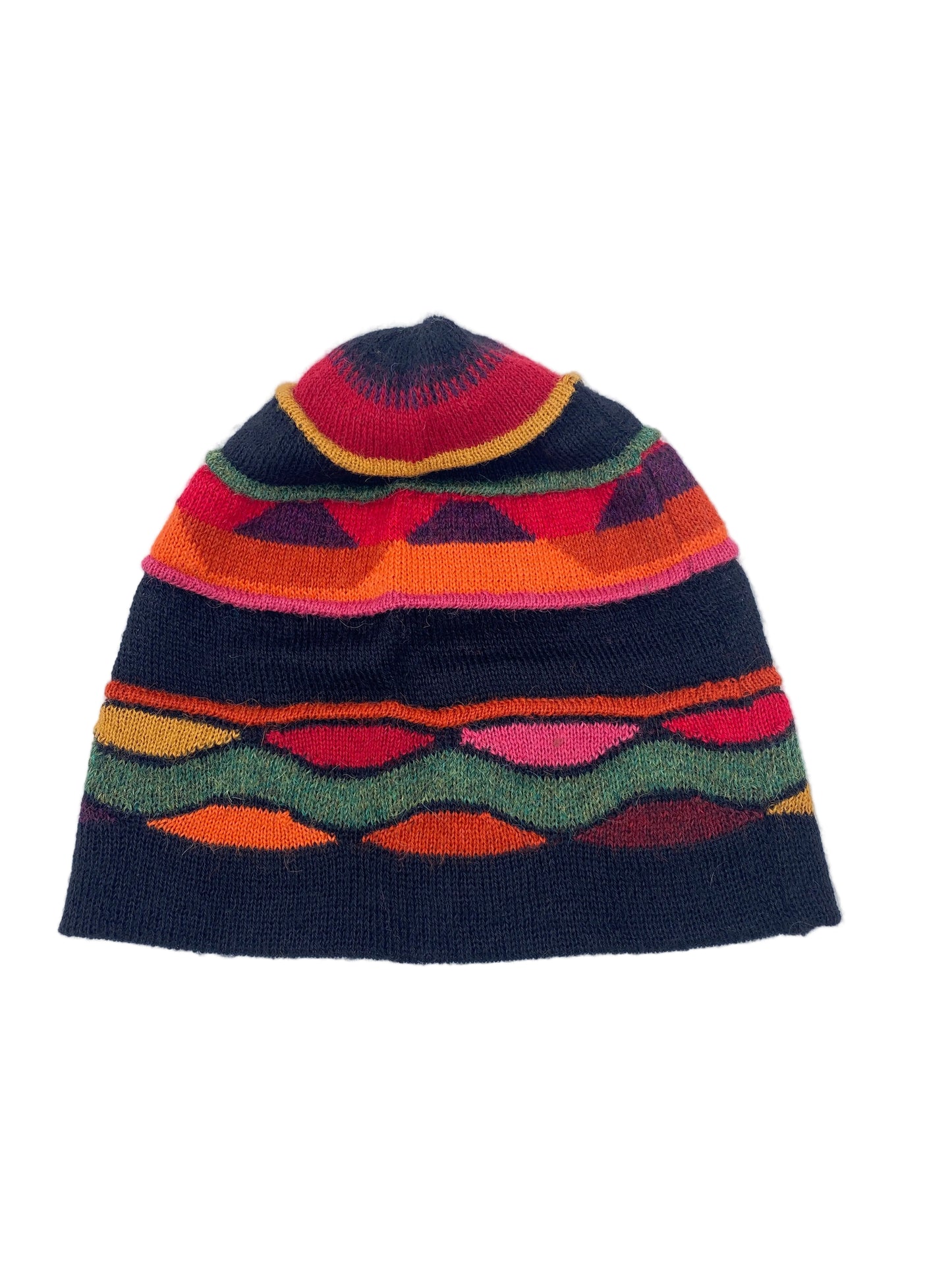 Baby Alpaca Hat with Wave Design